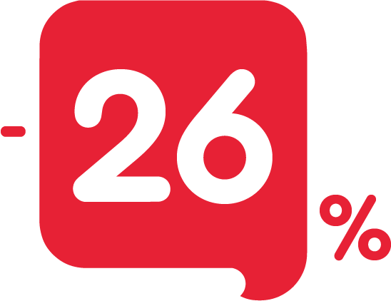 26 процентов скидка